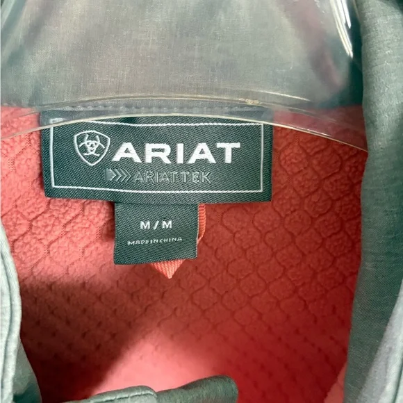 Ariat Gray Jacket with Red Lining - Picture 4 of 4